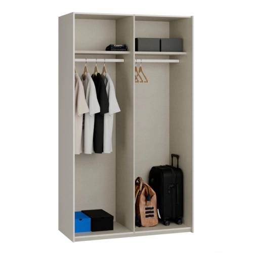 Szafa ubraniowa z lustrem 120 cm Kolor Piaskowy