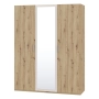 Szafa z lustrem 170 cm Dąb Artisan/Piaskowy