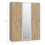 Szafa z lustrem 170 cm Dąb Artisan/Piaskowy