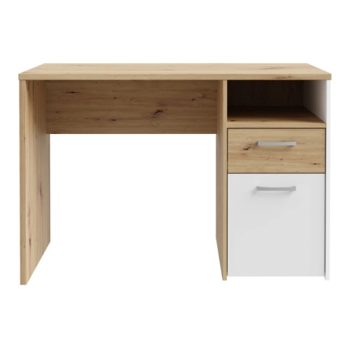Biurko 110x60 cm z szufladą i szafką  Dąb Artisan