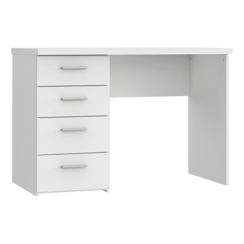 Białe biurko 110x60 cm z 4 szufladami