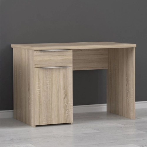 Biurko 110x60 cm z szufladą i szafką Dąb Sonoma