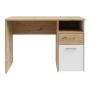 Biurko 110x60 cm z szufladą i szafką  Dąb Artisan
