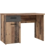 Biurko vintage loft 110x60 cm z szufladą i szafką