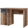 Biurko vintage loft 110x60 cm z szufladą i szafką