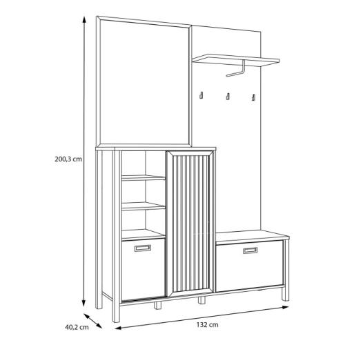 GARDEROBA Przedpokój  - Komplet