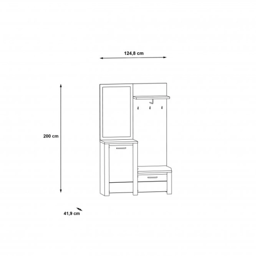 GARDEROBA Przedpokój  - Komplet