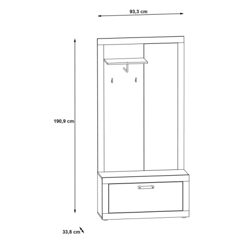 GARDEROBA Przedpokój - Komplet
