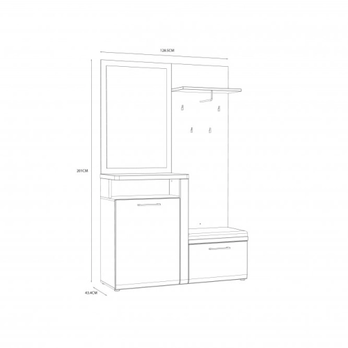 GARDEROBA Przedpokój  - Komplet