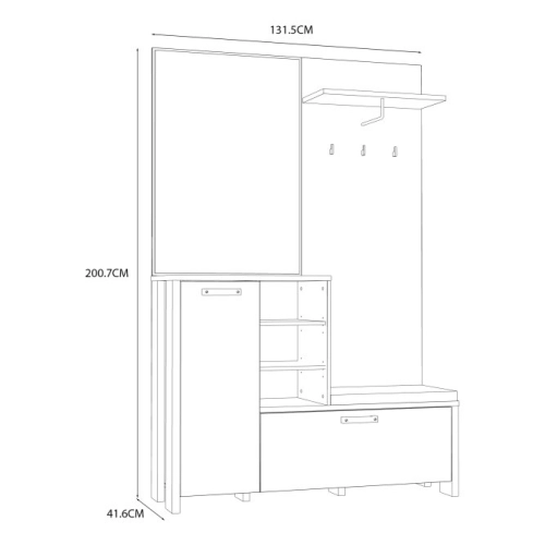 GARDEROBA Przedpokój  - Komplet