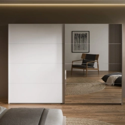 Szafa ubraniowa 270 cm Kolor Biały