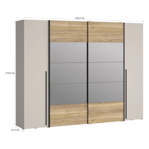 Szafa ubraniowa 270 cm