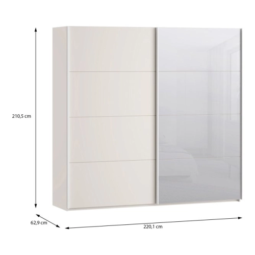 Szafa ubraniowa 220 cm Kolor Piaskowy