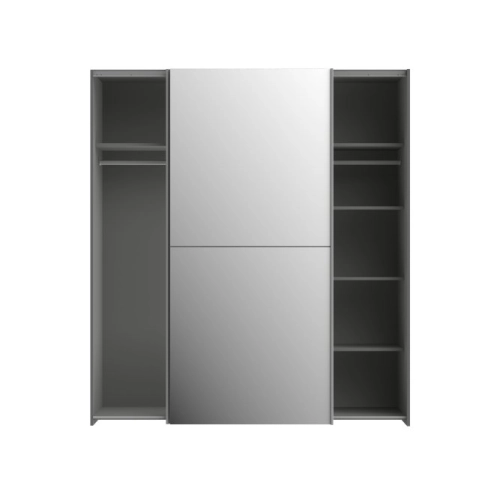 Szafa przesuwna z lustrem 170 cm Grafit