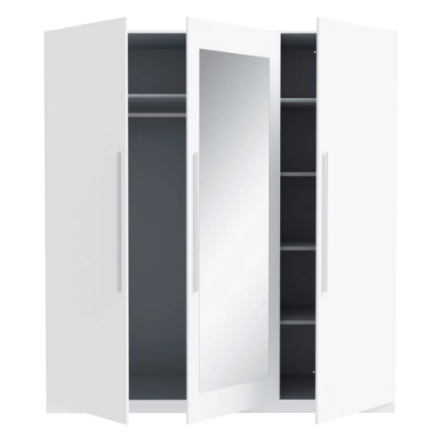 Szafa z lustrem 180 cm Biały