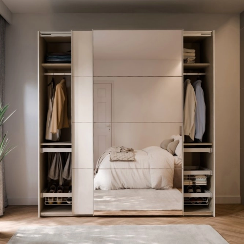 Szafa ubraniowa 200 cm Kolor Piaskowy