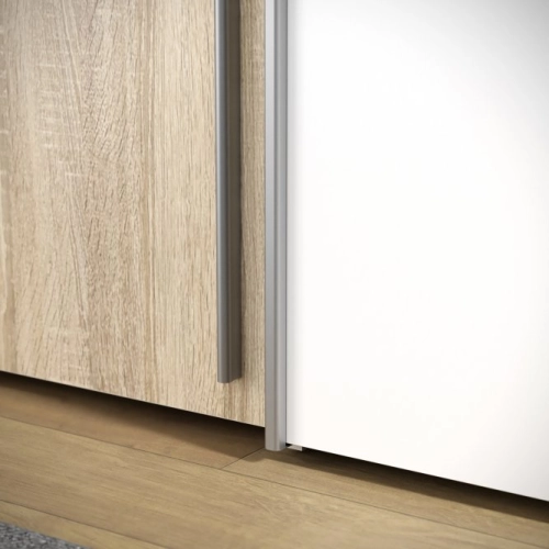 Szafa ubraniowa 270 cm kolor Dąb Sonoma / Dąb Sonoma / Biały