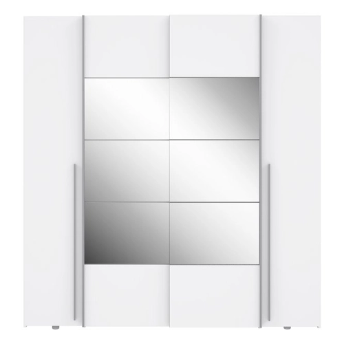 Szafa z lustrem 200 cm Biała