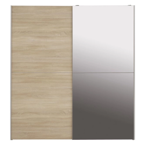 Szafa przesuwna z lustrem 170 cm Dąb Sonoma