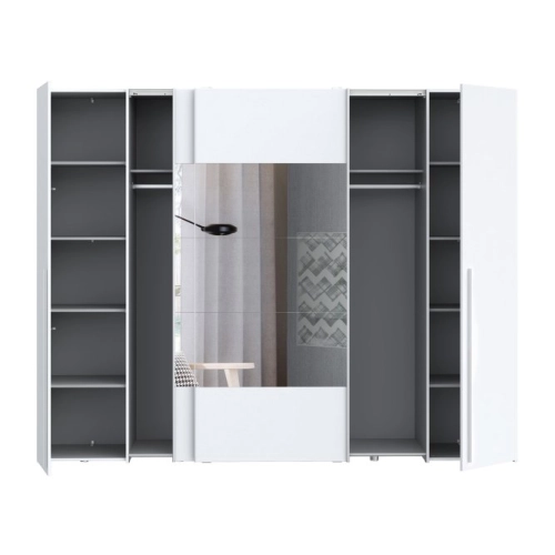 Szafa ubraniowa 270 cm Biała