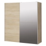 Szafa przesuwna z lustrem 170 cm Dąb Sonoma