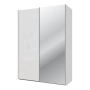 Szafa ubraniowa z lustrem 150 cm Kolor Biały