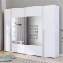 Szafa ubraniowa 270 cm Biała