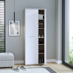 Szafa na buty Dąb Piaskowy/Biały