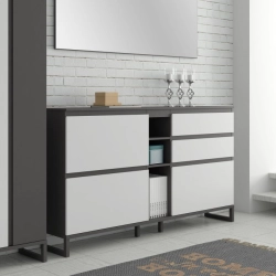 Szafka na buty z szufladami Grafit/Secret Grey