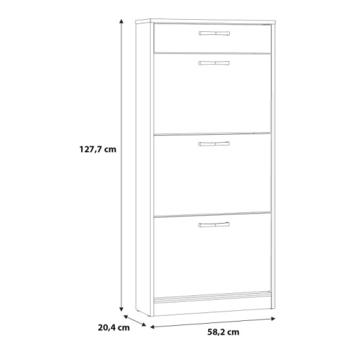 Szafka na buty z szufladą Dąb Artisan