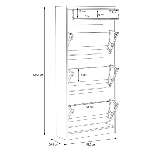 Szafka na buty z szufladą Dąb Sonoma