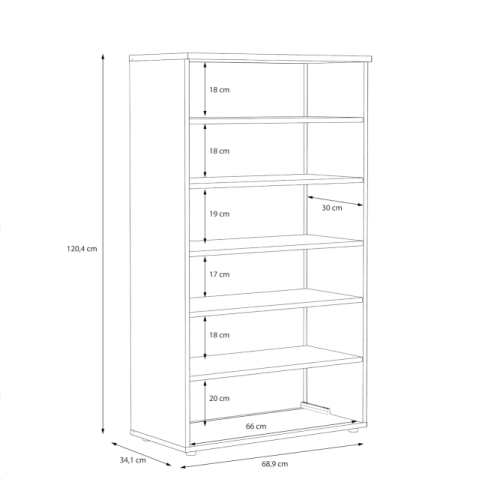 Szafka na buty Dąb Sonoma/Biały