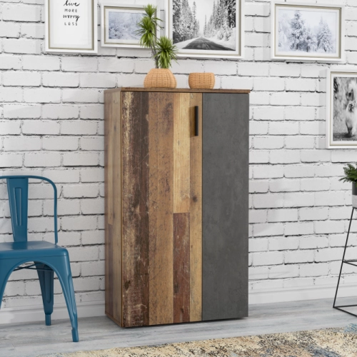 Szafka na buty Wood Vintage/Beton