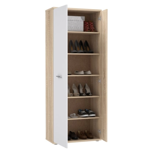 Szafa na buty Dąb Sonoma/Biały