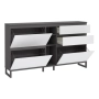 Szafka na buty z szufladami Grafit/Secret Grey
