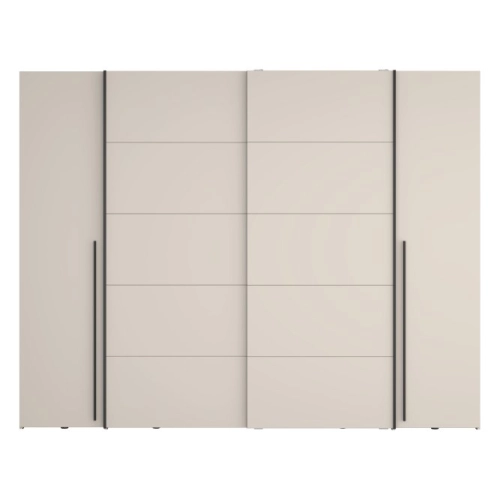 Szafa ubraniowa 270 cm Przesuwna Kolor Piaskowy