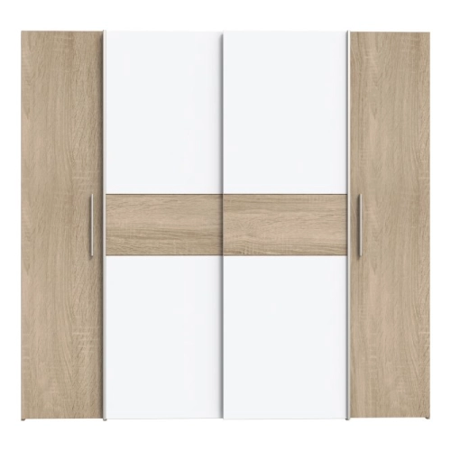 Szafa ubraniowa 200 cm Sonoma/Biały