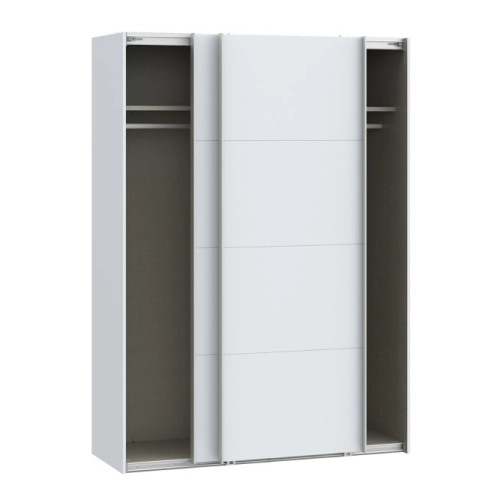 Szafa przesuwna na ubrania 150 cm  Kolor Biały