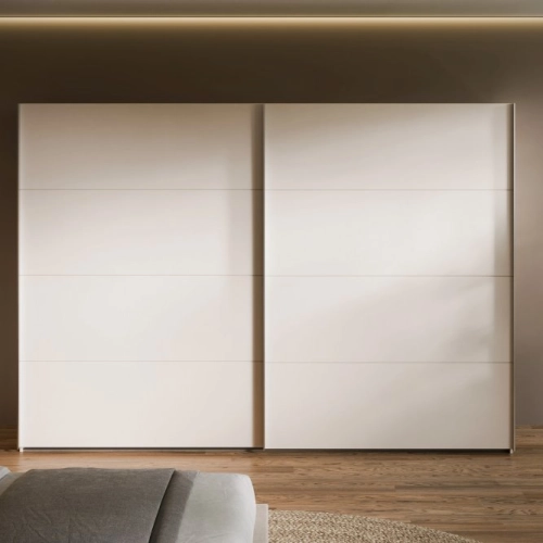 Szafa ubraniowa 270 cm Przesuwna Kolor Piaskowy