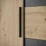 Szafa ubraniowa 200 cm Dąb Artisan / Beton ciemnoszary / Dąb Artisan