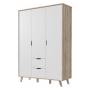 Szafa ubraniowa 140 cm Kolor Dębowy / Biały