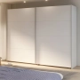 Szafa ubraniowa 270 cm Przesuwna Biały