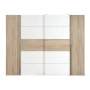 Szafa ubraniowa 270 cm Przesuwna Kolor Dąb Sonoma/Biały