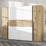 Szafa ubraniowa 270 cm Przesuwna Kolor Dąb Artisan / Biały