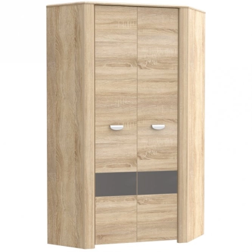 Szafa 100 cm Dąb Sonoma/Szary