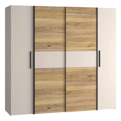 Szafa ubraniowa 200 cm Piaskowy / Piaskowy