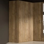 Duża szafa narożna 120x120 cm Dąb Mauvella