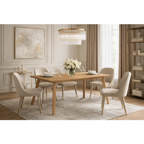 Stół ST-100A  prostokątny drewniany- dąb,jesion .