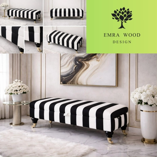 Kufer Tapicerowany Pasy Classic 01 Soft / Model QM-7 Rozmiary od 50 cm do 200 cm