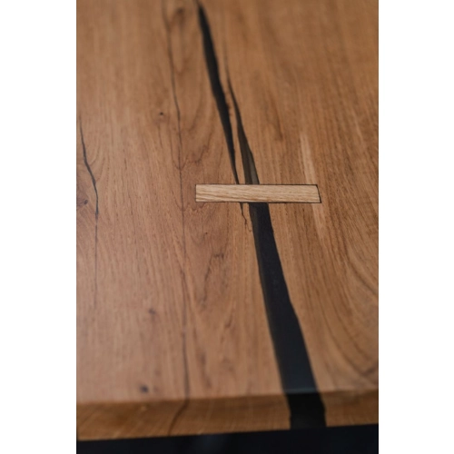 Blat z Litego Drewna Dębowego i Żywicy BD-10